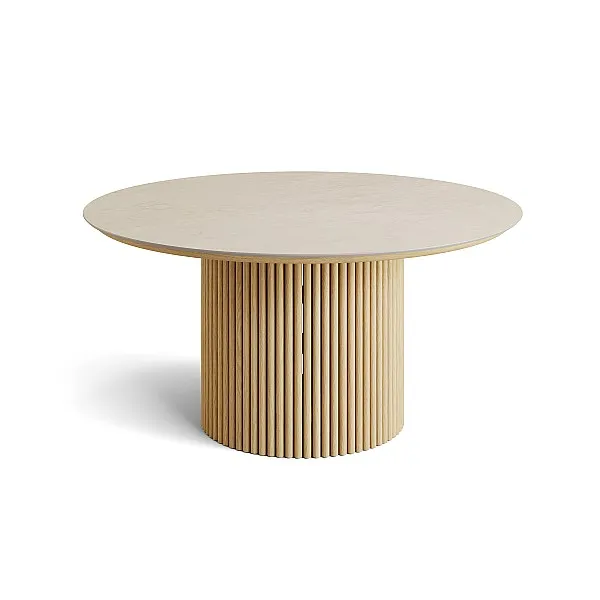 Amato - 08-000722 - dining table D150 - teak natural smooth ceramic chianca 12mm v2 - ST3D_medium.webp
