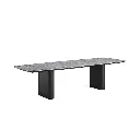 Amorelli - 08-000557 - dining table 300x105 - alu charcoal, ceramic terrazzo grey 6mm - ST3D_medium.webp