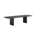 Amorelli - 08-000777 - dining table 300x105 - alu charcoal, ceramic graphite grey 6mm - ST3D_medium.webp