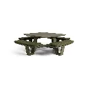 Squadro - 08-000723, 02-003390 - picnic table - alu green mat - incl cush olefin green - STUD_medium.webp