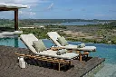 Benoa - sunlounger - teak - rope linnen - incl cushion sunproof fontelina beige with Ronda - sidetable - teak_medium.webp