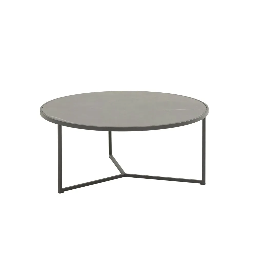 [TU19722] Atlas Table de salon Ceramique Ø80x35cm | 4SO