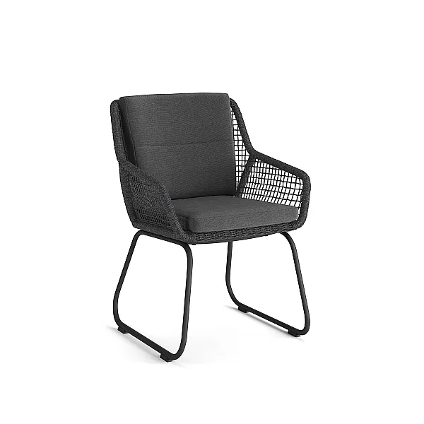 [TU7417] Alden Chaise + Coussin | Jati Kebon (Charcoal)