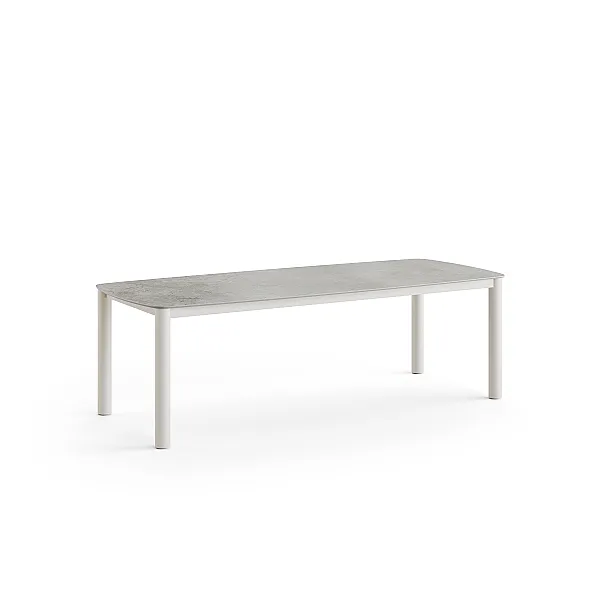 Benoa Dining Table 240x100cm - Alu Frame/Keramiek Blad | Jati Kebon