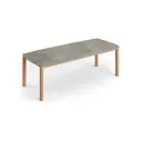 Benoa Eettafel 240x100cm - Teak Frame/Keramiek Blad | Jati Kebon