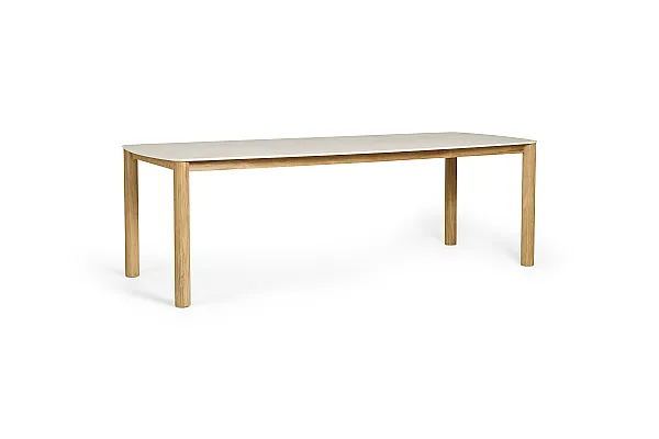 Table à manger Benoa 240x100cm - Cadre en teck/Plateau en céramique | Jati Kebon